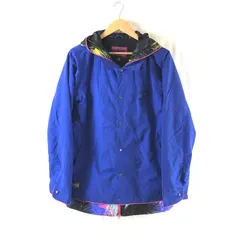 エクスニクス X-NIX フェニックス ジャケット スノーボードウエア レイヤード風 フード メッシュ ダブルジップ 青系 Lサイズ 956239