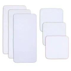 【在庫セール】綿100% オーガニック がーぜハンカチ 6枚セット(沐浴布3枚＋ハンカチ3枚) 赤ちゃん ガーゼ ベビー 沐浴布 沐浴ガーゼ TSD