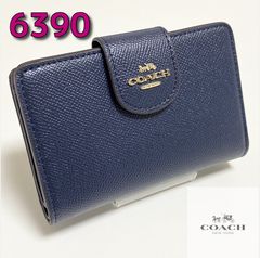COACH 二つ折り財布 ミディアム コーナー ジップ F23553 カーキ×サドル