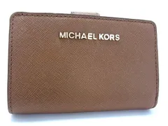 ■美品■ MICHAEL KORS マイケルコース レザー 二つ折り 財布 ウォレット 小銭入れ 札入れ レディース ブラウン系 DG9230