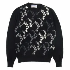 BALLANTYNE カシミヤ100%のニットカーディガン【サイズL相当】【黒】 Ballantyne】Made in Scotland pure cashmere gold button knit