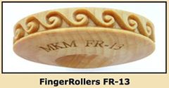 FR-13 陶芸用品 陶芸道具 粘土 陶芸 フィンガーローラー 印花 型 幅8mm 径55mm 紋様 Produce in USA