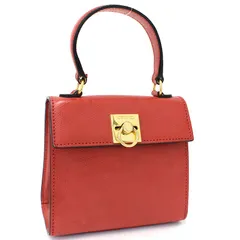 【中古】セリーヌ/ハンドバッグ/ミニバッグ/レザー/レッド/ゴールド金具/ヴィンテージ/CELINE