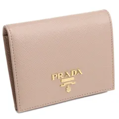 PRADA(プラダ) ロゴ 二つ折り財布 コンパクト財布 2つ折り 小物 カーフ