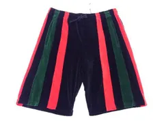 ■新品■未使用■ GUCCI グッチ 587466 シェリーライン コットン×ナイロン ストライプ ハーフパンツ XL ボトムス 洋服 ブラック系 AT1139のサムネイル