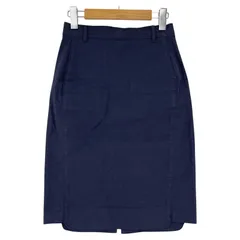 COLLAGE GALLARDA GALANTE コラージュ ガリャルダガランテ 麻混 ミディスカート sizeF/ネイビー