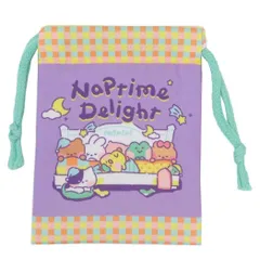 【メール便】LINE FRIENDS minini 巾着袋 プリントミニ巾着 A サンタン 小物入れ きんちゃくポーチ キャラクター グッズ 
