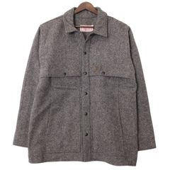 70年代 FILSON フィルソン ダブルマッキーノシャツジャケット グレー (メンズ L相当) 中古 古着 A0474