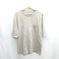 ◇ ⊂ nano universe ナノ ユニバース 消臭 抗ウィルス加工 半袖 Tシャツ サイズL ブラウン メンズ E  【1412090023859】