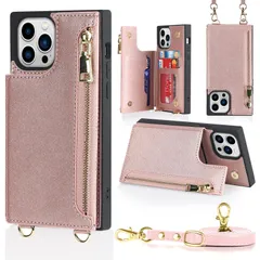 NODALA iPhone 13 Pro Max ケース 手帳型 背面収納 ショルダー あいふぉん13 ぷろまっくす カバー アイフォ13 プロマックス ケース 財布型 いphone13 Pro Maxスマホケース 肩掛け 斜めがけ 首かけ ストラ