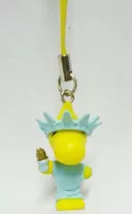 【中古】ストラップ(キャラクター) スヌーピー ウッドストック ハッピーワールドツアー ストラップ アメリカ [C.C.レモン フィギュアコレクション]