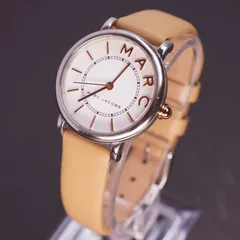 【稼働品】マークバイマークジェイコブス　　白文字盤　電池、ベルト交換済