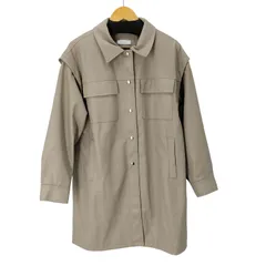 ページボーイ PAGEBOY エコレザーカスタムロングブルゾン レディース FREE 