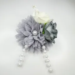 コサージュ 卒園式　卒業式　入園式入学式 結婚式 発表会 ＊フォーマルコサージュ＊パールブローチC83