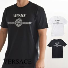 【Versace】フロントロゴ 半袖 クルーネック Tシャツ ホワイト 楽天市場】ヴェルサーチ Tシャツ メンズ VERSACE 半袖 ブランド