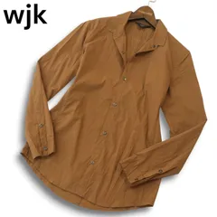 wjk black ダブルジェイケイ 通年 ポリ&コットン★ 長袖 シャツ Sz.1 メンズ 日本製