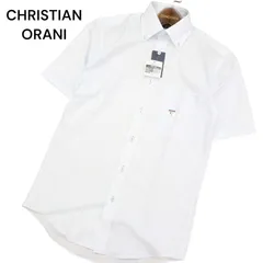 新品 未使用★ CHRISTIAN ORANI クリスチャンオラーニ 吸汗速乾 半袖 ボタンダウン チェック シャツ Sz.S　メンズ ビジカジ
