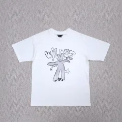 （ M ) バニー・ウィーブ メンズ 半袖 Tシャツ ホワイトティー キャラクター グラフィック ユニセックス G4M591