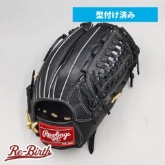 【新品】 ローリングス 軟式グローブ / オールラウンド用 型付け済み (ブラック×クリーム / colored by Re-Birth) [NE1171]