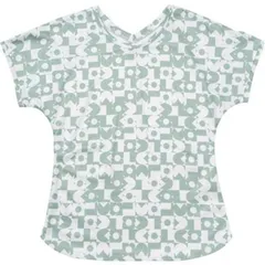 【Mサイズのみ】le coq sportif(ルコック) レディース ウィメンズ 2WAYグラフィックゲームシャツ 前後リバーシブルウェア 吸汗速乾 遮熱  ブルー QTWWJA03-BL-M　JTA公認