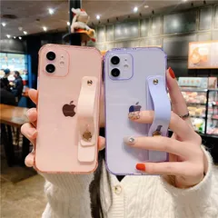 【即納】case727 新作 アイフォン ケース TPU バンドベルト 落下防止 for iPhone 12 11 pro mini pro max