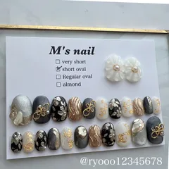 ネコポス/オーダーネイルチップ/3日以内発送/速達可能/匿名配送可能/即決可能/一点物/ネイルチップ24枚入り/全サイズ入り/結婚式/成人式/結婚式ネイル/ブライダル/ニュアンスネイル