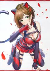 [중고] 동인 포스터 태피스트리 캘린더계 [아이돌 마스터] B2 태피스트리 아반츄르샤토 의상 마에카와 미쿠(타케아시로) 가희 정원 18/Ashiromance