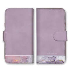 LG style2 L-01L ケース 手帳型 エルジー スタイル2 L-01L スマホケース 携帯ケース 韓国 大理石 マーブル柄 大人可愛い 大人女子 流行り くすみカラー パープル グレージュ カラー02