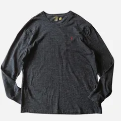 ■古着 POLO RALPH LAUREN ポロラルフローレン ロンTEE CLASSIC 黒 ブラック L【J1030】