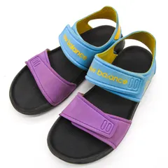 ニューバランス サンダル スポーツサンダル スポサン YOSPSD 靴 シューズ キッズ 女の子用 19サイズ ブルー NEW BALANCE 【中古】