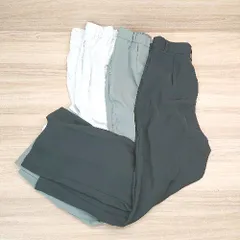 ◇ 《 GU ジーユー まとめ売り3点セット サイズS/M ウエストゴム チャックフックボタン閉め パンツ レディース 》 E 【1308290049051】