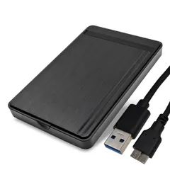 新品 【整備済み品】外付けハードディスク 大容量 ポータブルHDD USB3.0 ケース ブラック 外付けHDD (USB3.0 / HDD500GB)