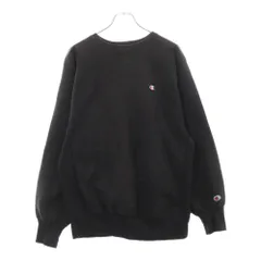 CHAMPION (チャンピオン) 90s VINTAGE REVERSE WEAVE ヴィンテージ リバースウィーブ 目あり USA製 クルーネック スウェット トレーナー ブラック C1-0611
