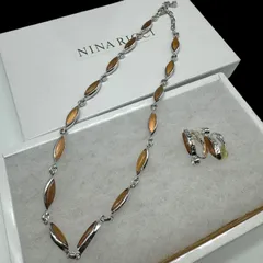 希少 美品 NINA RICCI ニナリッチ ヴィンテージ ネックレス イヤリング セット ジュエリー