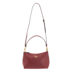 【美品】  COACH / コーチ | 2way ショルダー付き レザー ロゴ ハンドバッグ | レッド | レディース