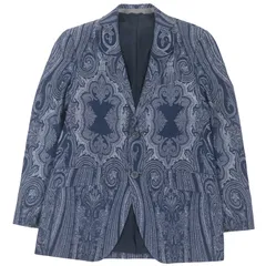 早く売りたい・大幅値下げ交渉可】ETRO 黒花柄 テーラードジャケット