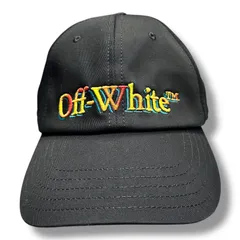 国内正規 参考上代55000円 未使用品 Off-White DRILL BOOKISH BASEBALL CAP ベースボールキャップ 6パネル 刺繡ロゴ 帽子 オフホワイト OMLS25-RTW0407 ブラック/イエロー OS 96183A7のサムネイル