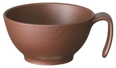 スケーター ブラウン 木目食器シリーズ 持ちやすい汁碗ハンドル 340ml  NBLS2Hスケーター(Skater) 木目 持ちやすい 汁碗 340ml ハンドル付 ブラウン 日本製 NBLS2H-A