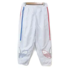 アディダスオリジナルス adidas originals ジャージ トラックパンツ TRICOL TRACK PANTS ジョガーパンツ ロング丈 ロゴ刺繡 マルチカラー L 白 青 ホワイト ブルー GN3573 /FF8 ■GY18のサムネイル