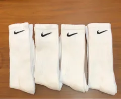 【新品未使用】NIKE  4足組 靴下 ホワイト