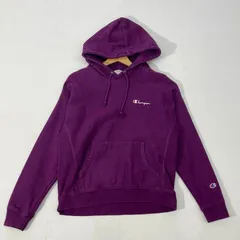 Champion REVERSE WEAVE/チャンピオンリバースウィーブ プルオーバー 単青タグ スウェット トレーナー ワンポイント刺繡 ホンジュラス製 メンズ L パープル