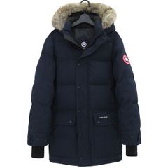 極美品 CANADA GOOSE カナダグース EMORY PARKA 2580M ダウン ジャケット ファー S/P ネイビー BLACK LABEL コート 47292