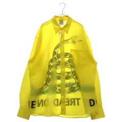 VETEMENTS (ヴェトモン) 19SS TECHNICAL SNAKE PRINT SHIRT MSS196002 テクニカルスネークプリントシャツ ナイロン長袖シャツ イエローのサムネイル