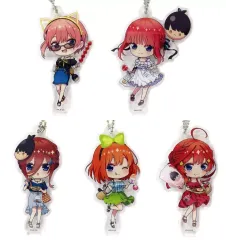 【中古】キーホルダー 全5種セット デフォルメクリアキーホルダー 「ひこくじ 五等分の花嫁∽ ～私と花火、見よ?～」 E賞