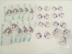 一番くじ ホロライブ ～Wadding Dress Style～ 常闇トワ きゅんキャラ賞 ラバーチャーム / アクリルスタンド賞 オーロラアクリルスタンド / 缶バッジ賞 缶バッジセット 缶バッジ まとめ売り 未使用 [MB-5847]