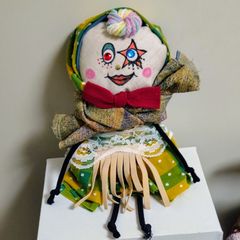 30センチ  キモカワ ピエロガールの布人形  ホラードール