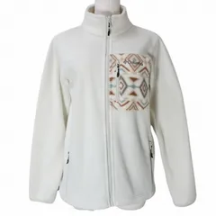 コロンビア Columbia ウィメンズバックアイスプリングスジャケット XL5820 アウトドアウェア フリース ジップアップ スタンドカラー ロゴ刺繡 インターチェンジ M アイボリー系 X