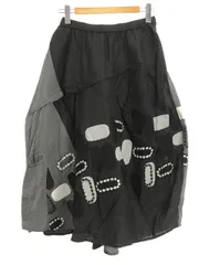 慈雨 ジウ センソユニコ 変形スカート バルーン 40 L チャコール 慈雨 ジウ センソユニコ SENSO UNICO スカート 秋 冬 40 変形