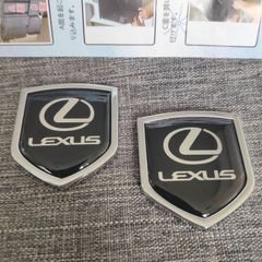 新品 レクサス LEXUS ロゴ エンブレムバッジ ステッカー 2個セット kkkbwa