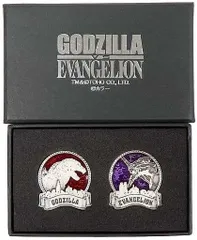 ♪) ゴジラ 初号機 ピンズセット   ゴジラ対エヴァンゲリオン [10]